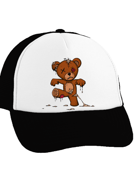 Zombie teddy šiltovka truckerka Black cap