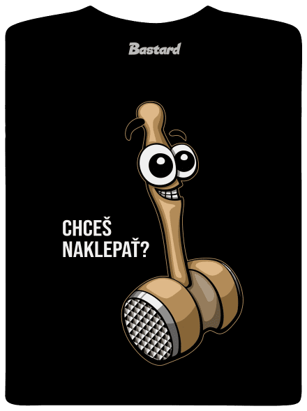 Chceš naklepať? pánske dlhý rukáv Black