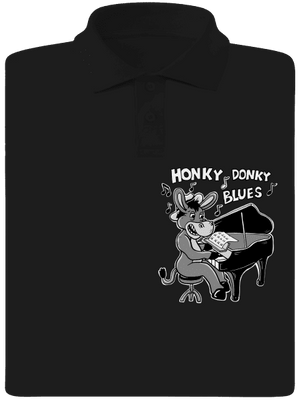 Honky donky blues pánska polokošeľa Black