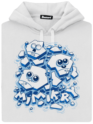 Ľadové mimikry dámska mikina klokanka White