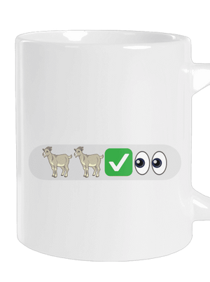 Emoji veľký hrnček White