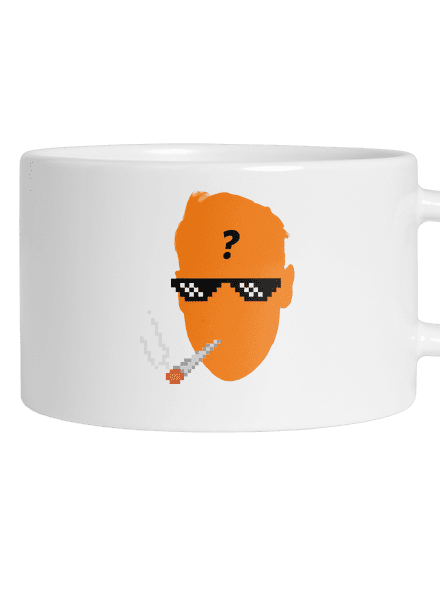 Thug life hrnček makronka White