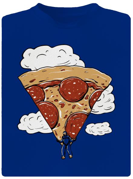 Pizzašutista pánske športové tričko Royal Blue Mal
