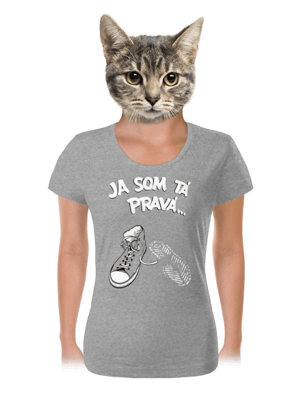 Hľadám tú pravú dámske tričko Dark Gray Melange