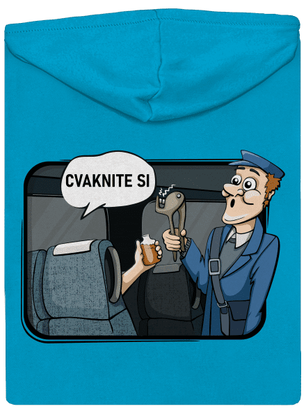 Cvaknite si dámska mikina na zips Blue Atol