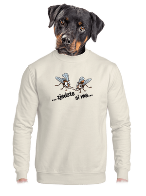 unisex mikina bez kapucne