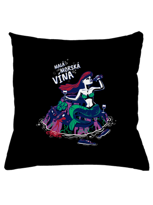 Malá mořská vína vankúš Black