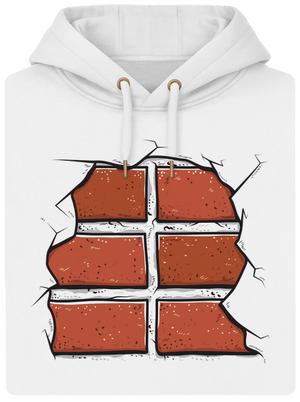 Tehly unisex mikina premium Snowwhite