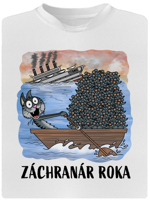 Záchranár roka pánske športové tričko White