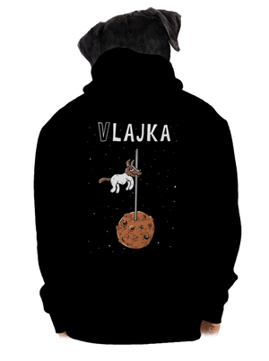 Vlajka pánska mikina na zips Black