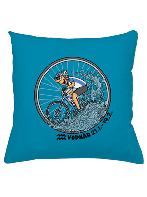 Cyklistický horoskop: Vodnár vankúš Blue Turquoise