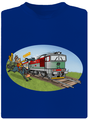 Šotúš na love pánske športové tričko Royal Blue Mal