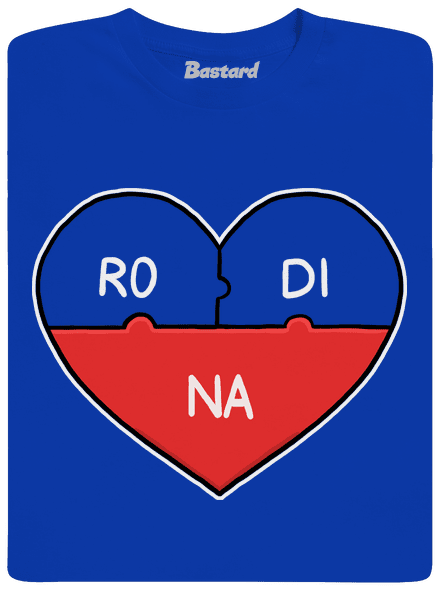 Rodinné puzzle detské tričko Royal Blue