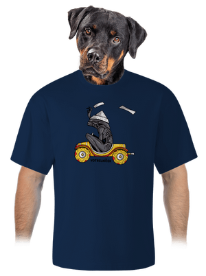 Votrelníček unisex tričko oversized Midnight Blue