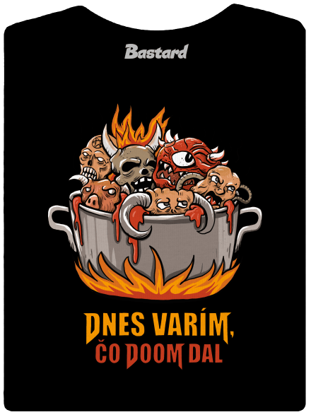 Čo Doom dal dámske tričko s lemom Black
