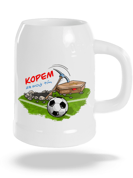 Kopem za svoj tím polliter White