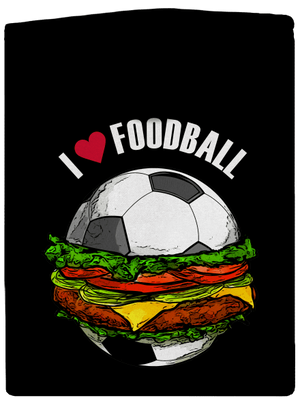 Foodball dámska mikina na zips Black
