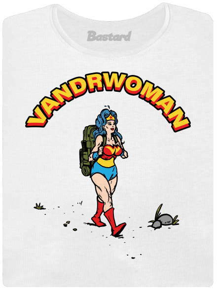 Vandrwoman dámske tričko s lemom White
