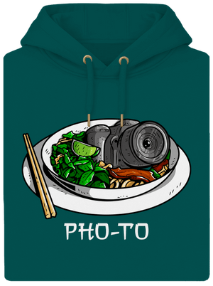 Pho-to unisex mikina premium Emerald Green