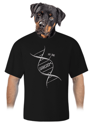 Sarcasm unisex tričko oversized Black