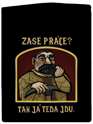 Zase práce? dámska mikina na zips Black