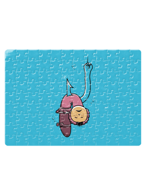 Dáda na rybách puzzle White