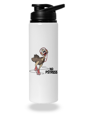 No pštress flaša na vodu White