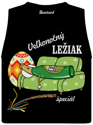 Veľkonočný ležiak dámske tielko voľné Black