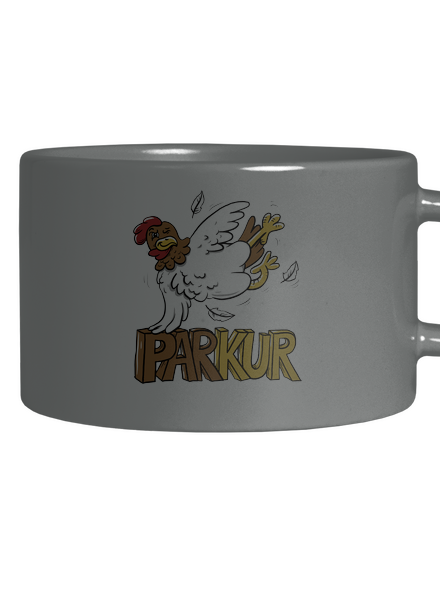 Parkur hrnček makronka Grey Macaron