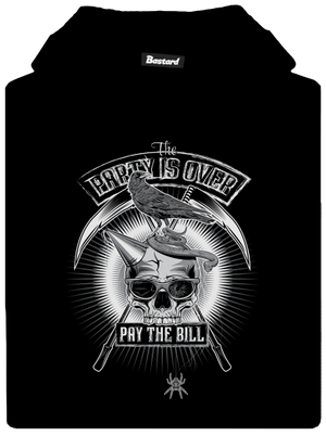 Party is over detská mikina klokanka Black