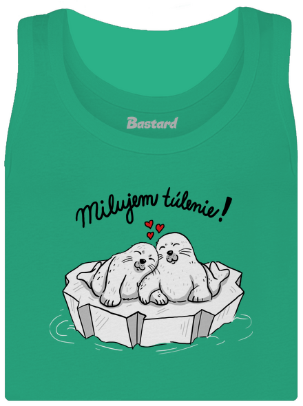 Milujem túlenie dámske tielko klasické Mint Mal