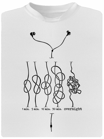 Škola uzlovania detské športové tričko White