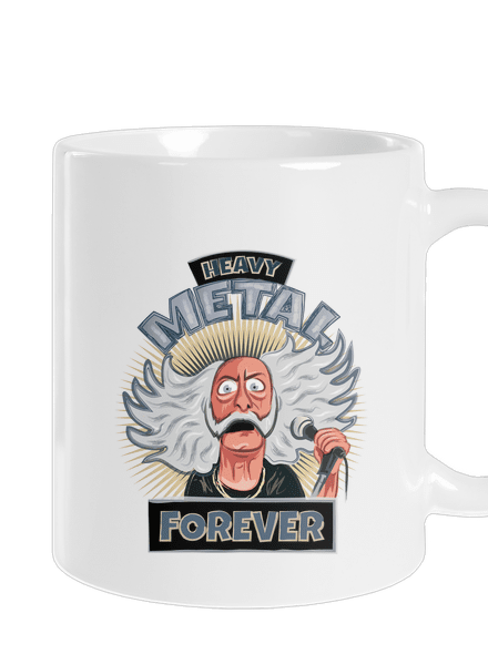 Heavy metal forever klasický hrnček White