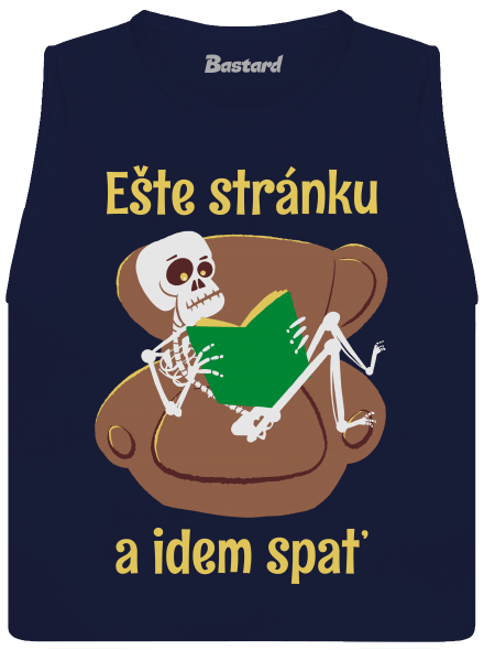 Ešte stránku dámske tielko voľné Navy