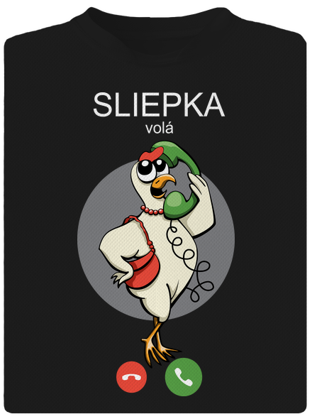 Sliepka volá pánske športové tričko Black
