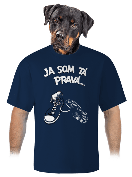 Hľadám tú pravú unisex tričko oversized Midnight Blue