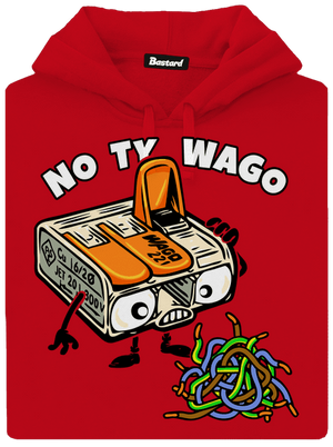 Wago svorka pánska mikina klokanka Red