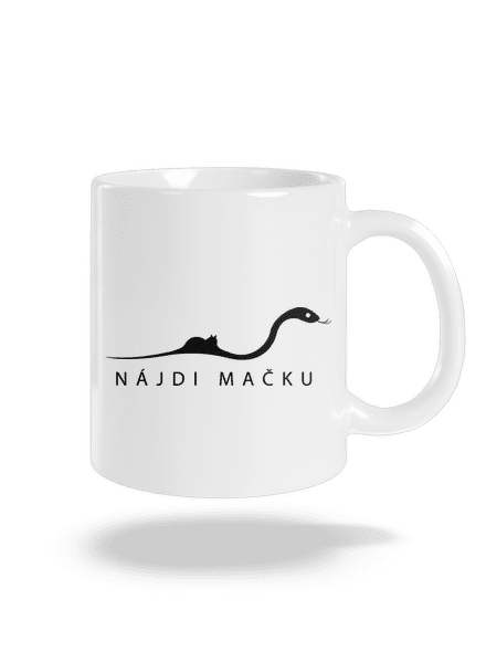 Nájdi mačku klasický hrnček White