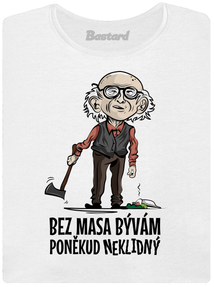 Neklidný bez masa dámske tričko White