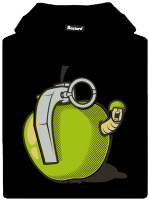 Granátové jablko detská mikina klokanka Black