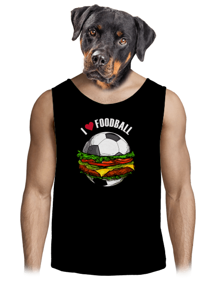 Foodball pánske tielko Black