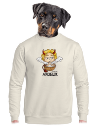 unisex mikina bez kapucne