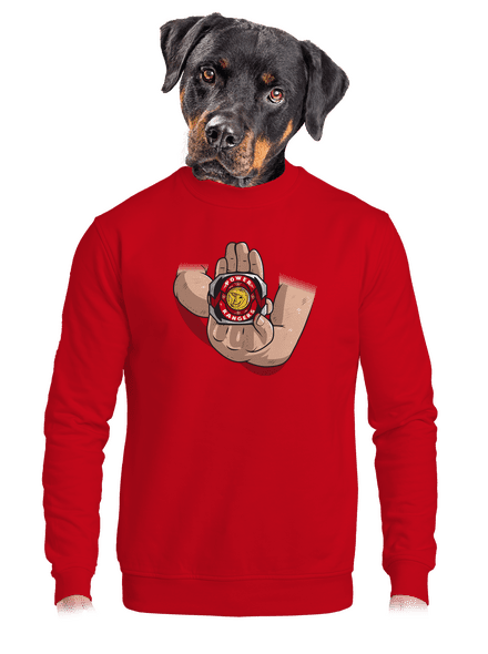 Morfujeme unisex mikina bez kapucne Red