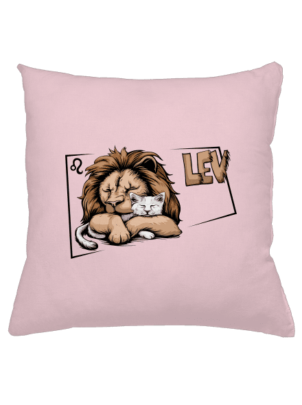 Mačací horoskop: Lev vankúš Light Pink