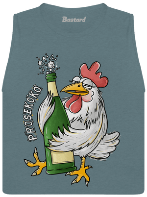 Prosekoko dámske tielko voľné Heather Deep Teal