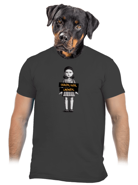 Cukor, káva, limonáda pánske tričko Dark Grey
