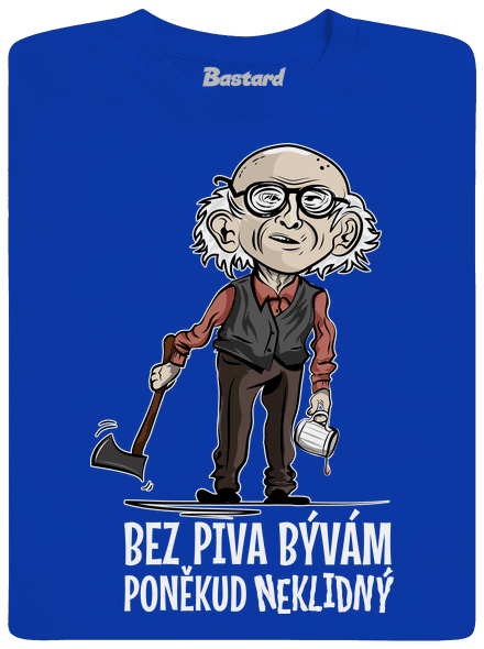 Neklidný bez piva pánske dlhý rukáv Royal Blue