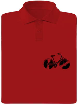 Gramofónový bicykel pánska polokošeľa Red Mal