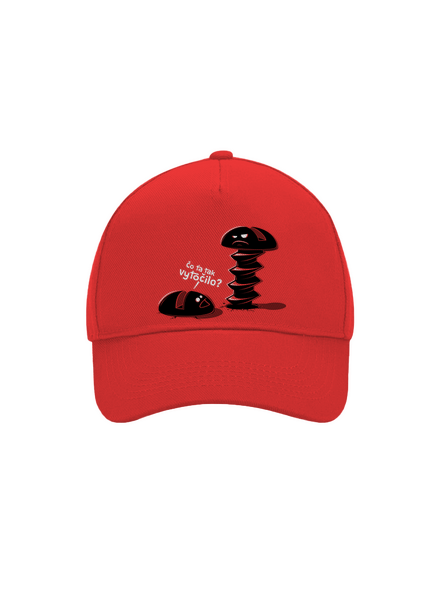 Vytočený šiltovka baseballka Classic Red