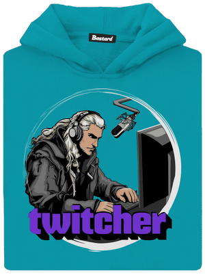 Twitcher detská mikina klokanka Hawaiian Blue